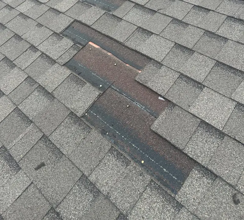 Storm damage documented before repair by Epoch Roofing in Port Charlotte, FL