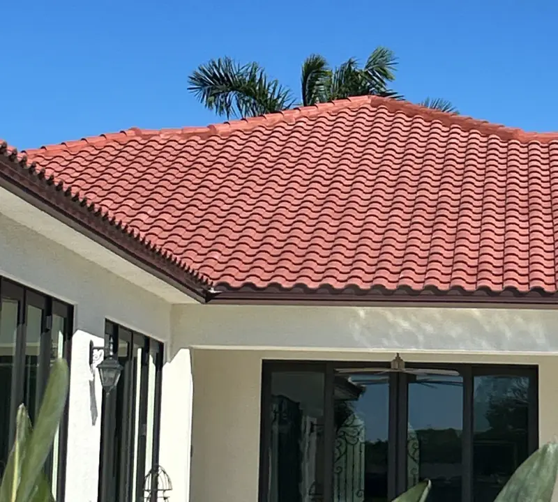 Concrete tile roof completed by Epoch Roofing in Sarasota, FL